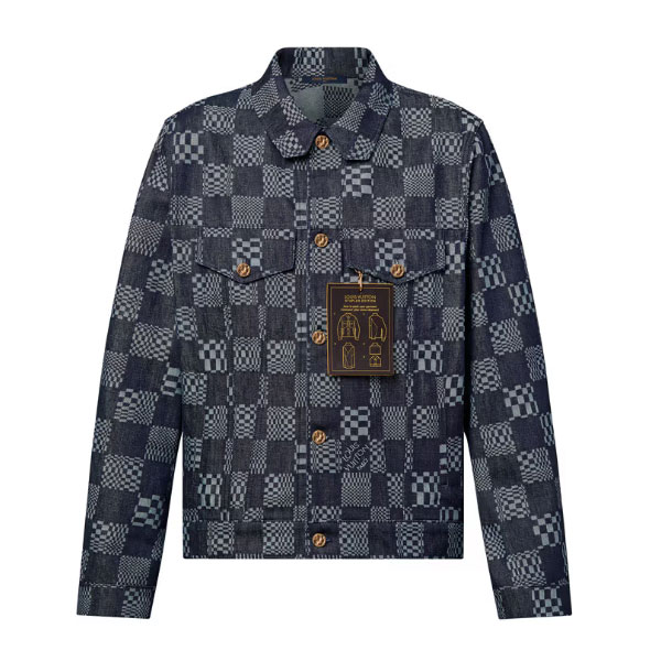 LOUIS VUITTON DISTORTED DAMIER DENIM JACKET - LVC039