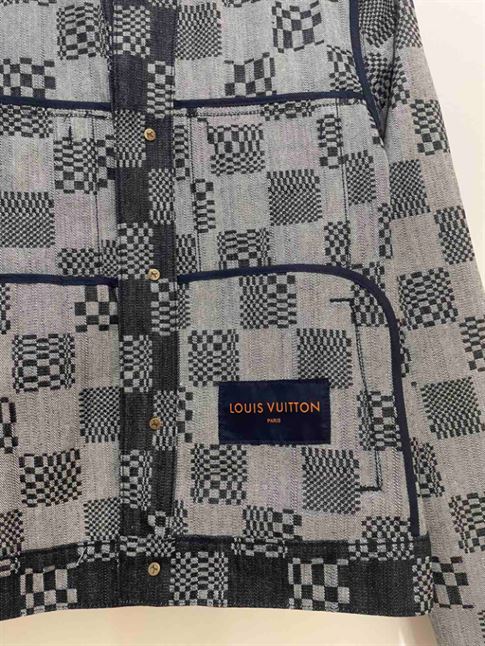 LOUIS VUITTON DISTORTED DAMIER DENIM JACKET - LVC039