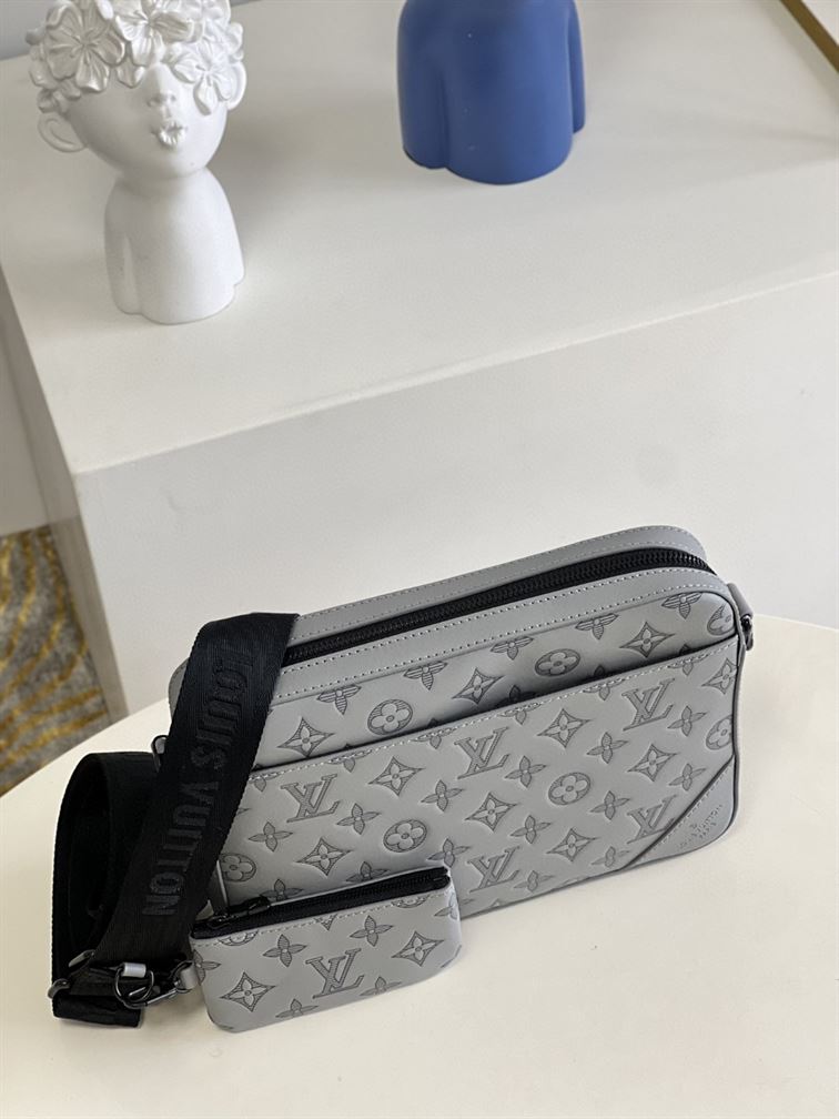 LOUIS VUITTON DUO MESSENGER BAG IN ANTHRACITE GREY - LVB002