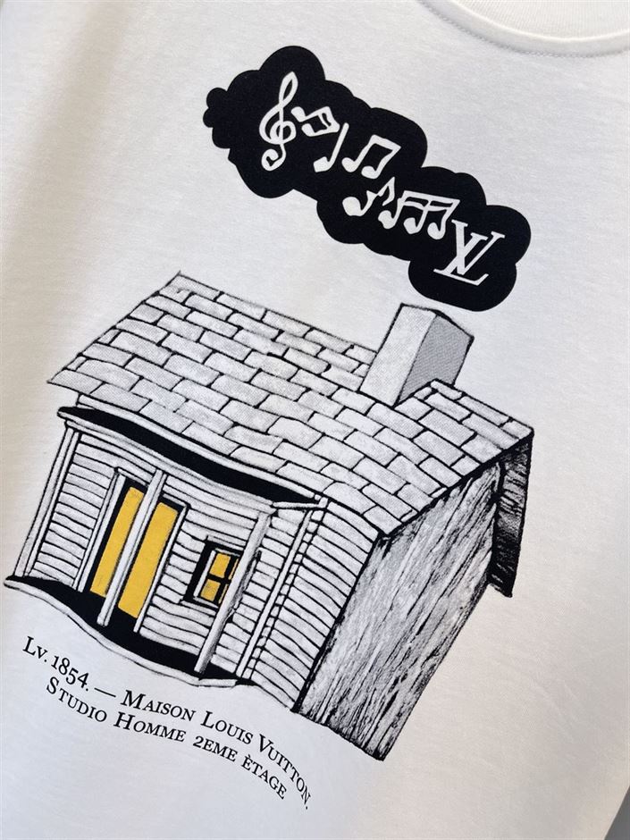 LOUIS VUITTON HOUSE PRINTED T-SHIRT - LVTS043