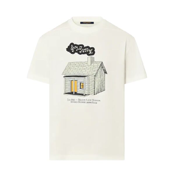LOUIS VUITTON HOUSE PRINTED T-SHIRT - LVTS043