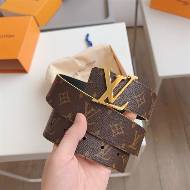 LOUIS VUITTON INITIALES 40MM REVERSIBLE MONOGRAM MACASSAR CANVAS - LBE062