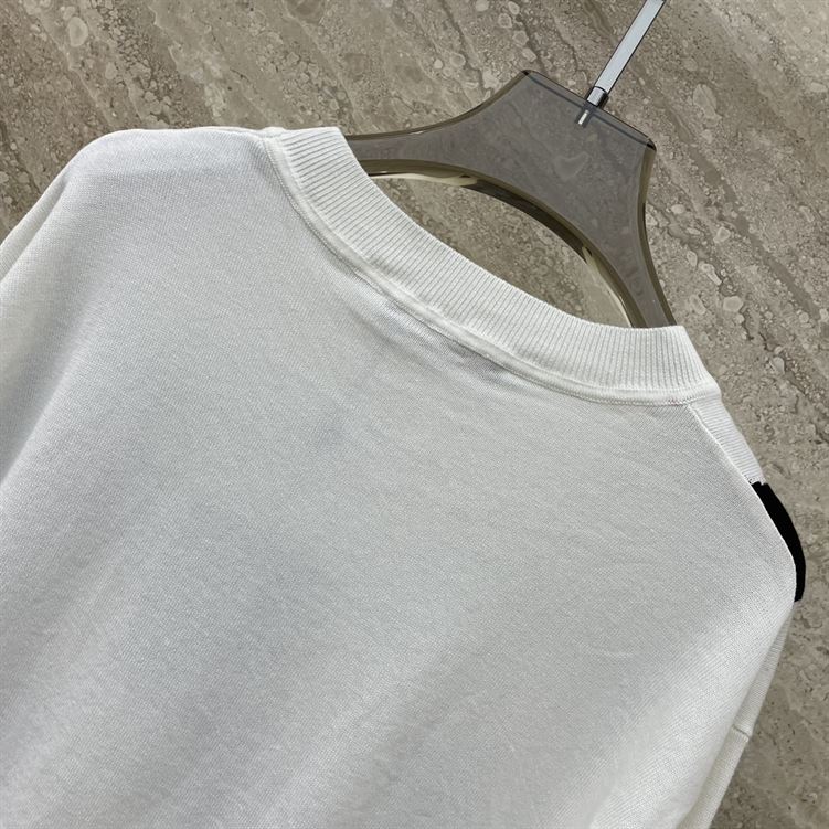 LOUIS VUITTON INTARSIA CASHMERE WOOL CREWNECK - LVH056