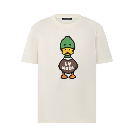 LOUIS VUITTON INTARSIA JACQUARD DUCK CREWNECK - LVTS005