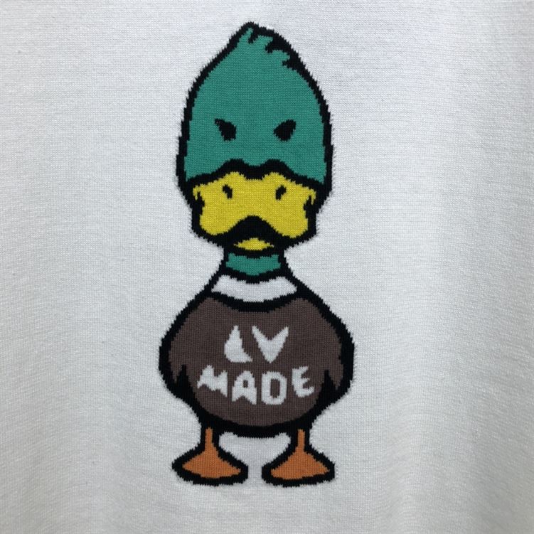 LOUIS VUITTON INTARSIA JACQUARD DUCK CREWNECK - LVTS005