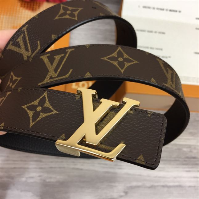 LOUIS VUITTON LV INITIALES 30MM REVERSIBLE BELT MONOGAM - LBE082