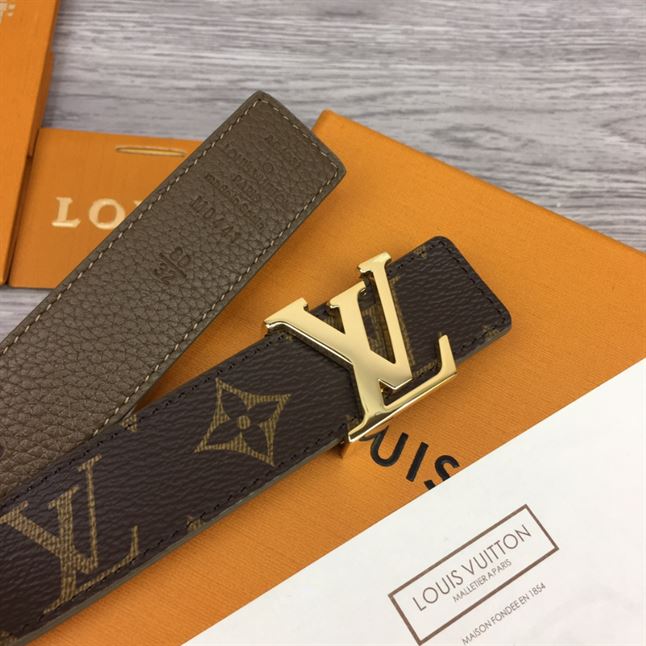 LOUIS VUITTON LV INITIALES 30MM REVERSIBLE BELT MONOGAM - LBE084