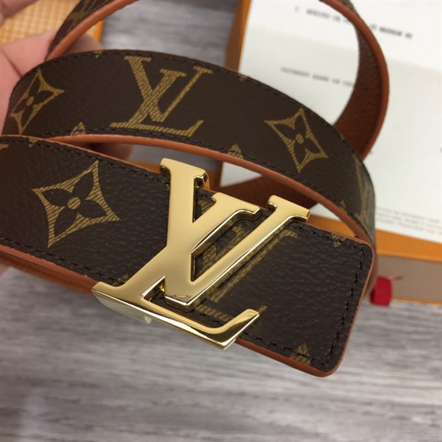 LOUIS VUITTON LV INITIALES 30MM REVERSIBLE BELT MONOGAM - LBE085