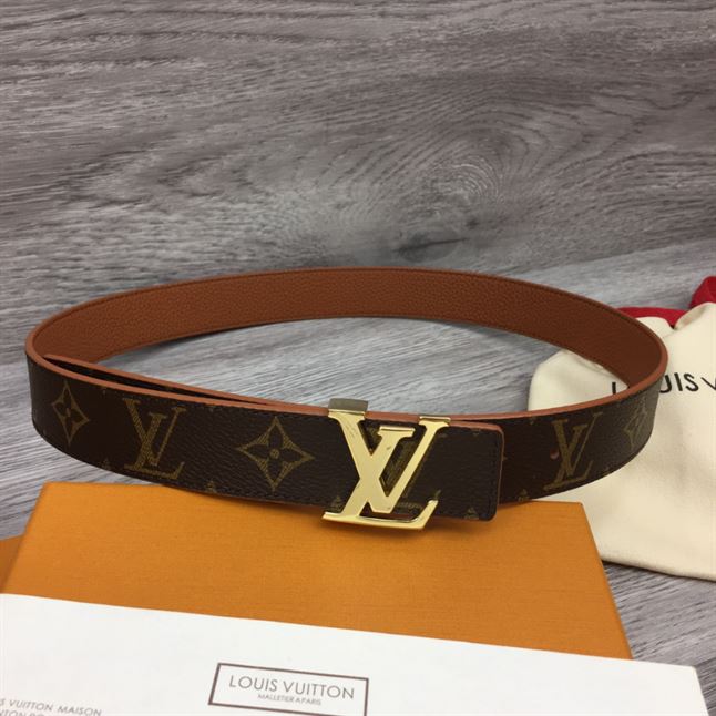 LOUIS VUITTON LV INITIALES 30MM REVERSIBLE BELT MONOGAM - LBE085