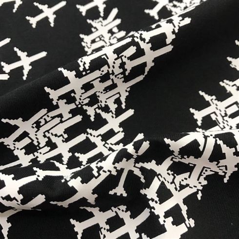 LOUIS VUITTON LV PLANES PRINTED T-SHIRT BLACK - LVTS029