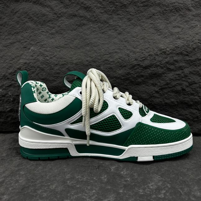 LOUIS VUITTON LV SKATE SNEAKER GREEN WHITE - LVS167