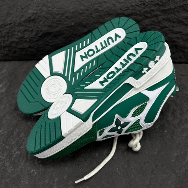 LOUIS VUITTON LV SKATE SNEAKER GREEN WHITE - LVS167