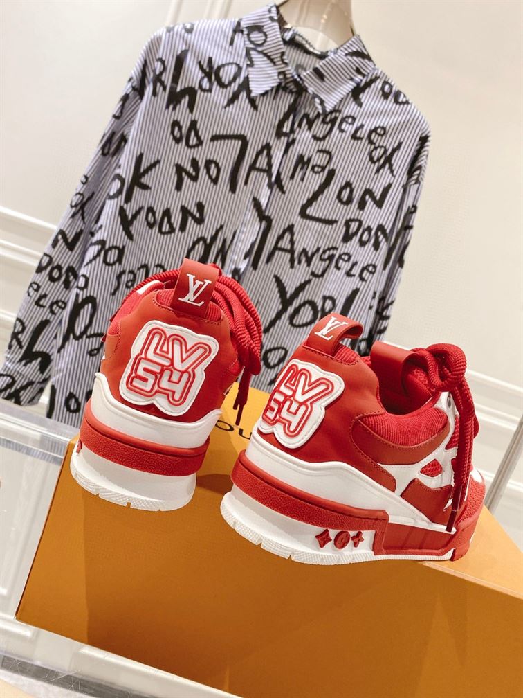 LOUIS VUITTON LV SKATE SNEAKER IN RED - LVS147