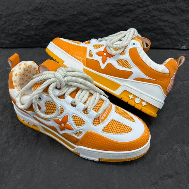 LOUIS VUITTON LV SKATE SNEAKER YELLOW WHITE - LVS166