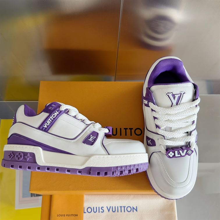 LOUIS VUITTON LV TRAINER MAXI SNEAKER VIOLET - LVS199