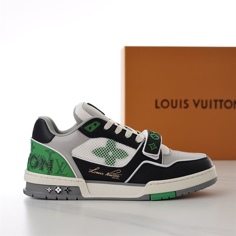 LOUIS VUITTON LV TRAINER SNEAKER GREEN - LVS181