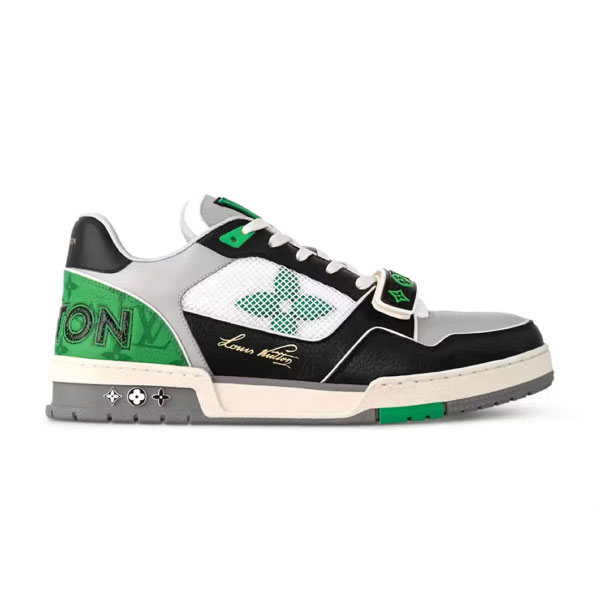 LOUIS VUITTON LV TRAINER SNEAKER GREEN - LVS181