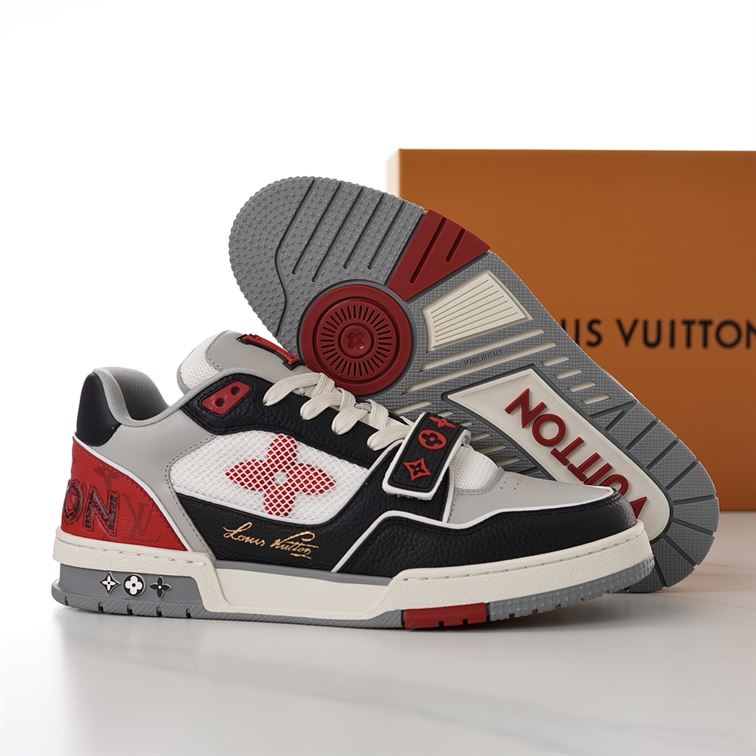LOUIS VUITTON LV TRAINER SNEAKER RED - LVS182