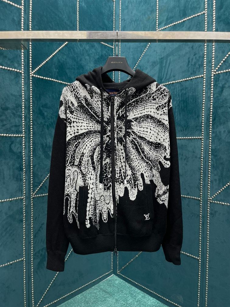 LOUIS VUITTON LV x YK PSYCHEDELIC FLOWER ZIPPED HOODIE - LH059