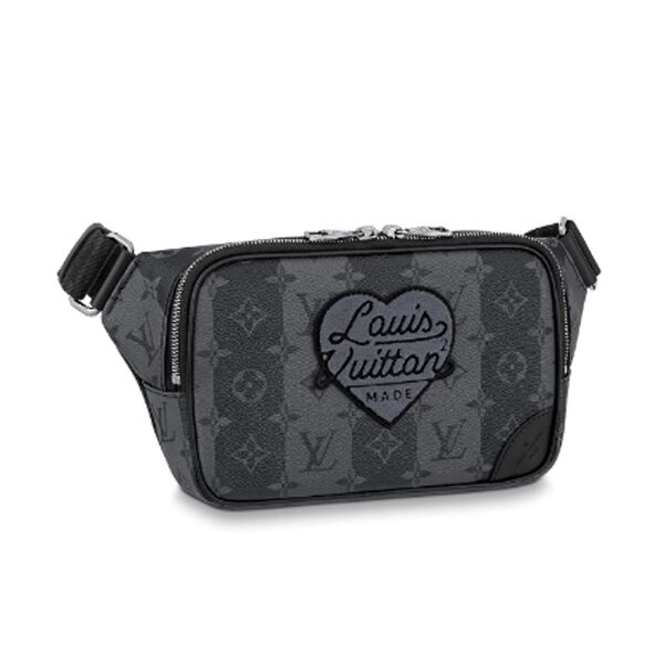 LOUIS VUITTON MODULAR SLING BAG MONOGRAM STRIPES ECLIPSE COATED CANVAS - LVB009