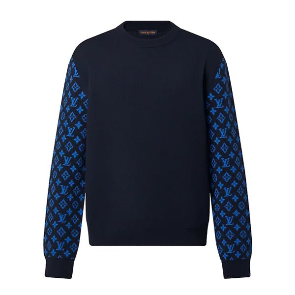 LOUIS VUITTON MONOGRAM MIX CASHMERE CREWNECK - LVH035