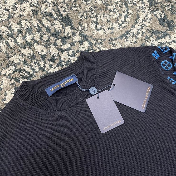 LOUIS VUITTON MONOGRAM MIX CASHMERE CREWNECK - LVH035