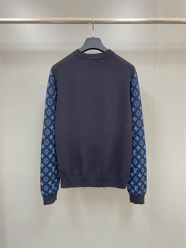 LOUIS VUITTON MONOGRAM MIX CASHMERE CREWNECK - LVH035