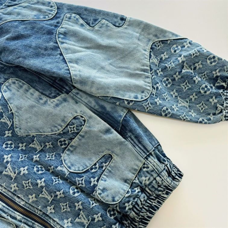 LOUIS VUITTON MONOGRAM PATCHWORK DENIM HOODIE - LVC031