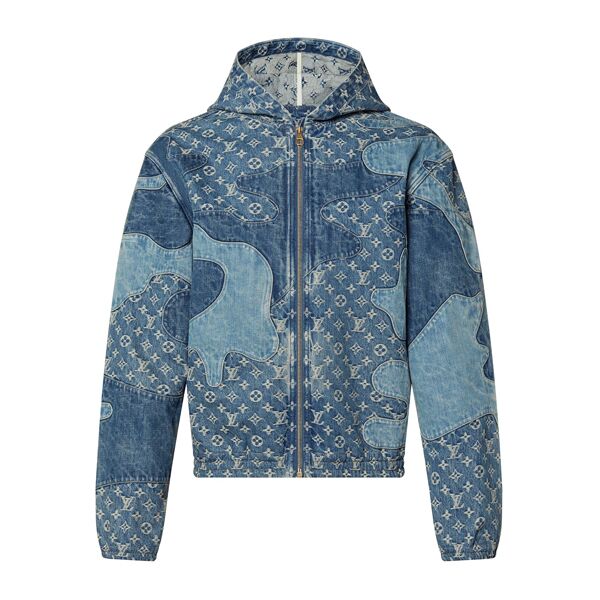 LOUIS VUITTON MONOGRAM PATCHWORK DENIM HOODIE - LVC031
