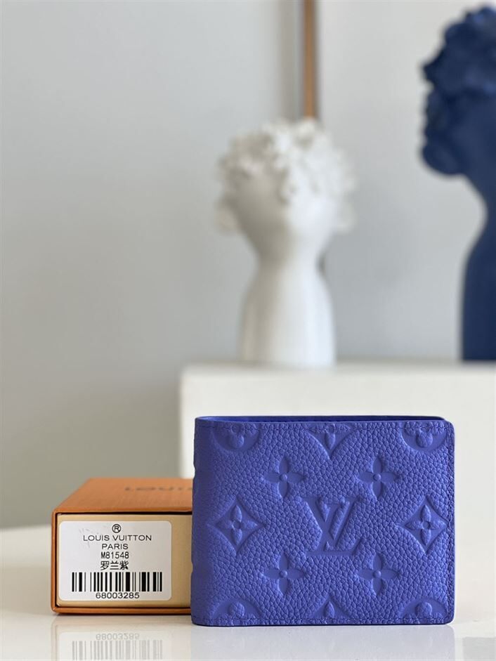 LOUIS VUITTON MULTIPLE WALLET IN BLUE