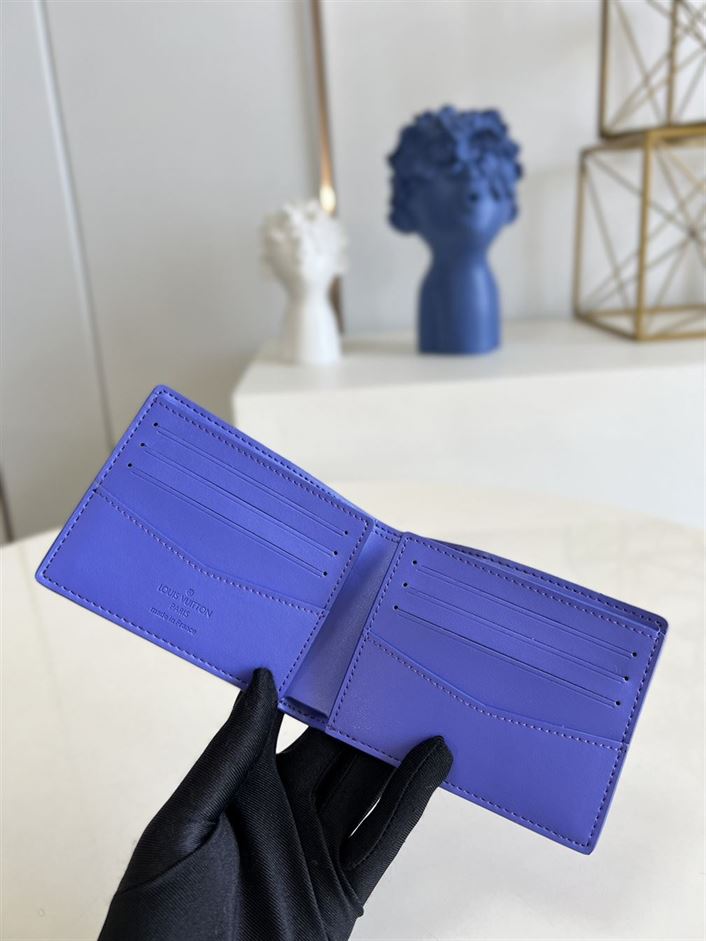 LOUIS VUITTON MULTIPLE WALLET IN BLUE