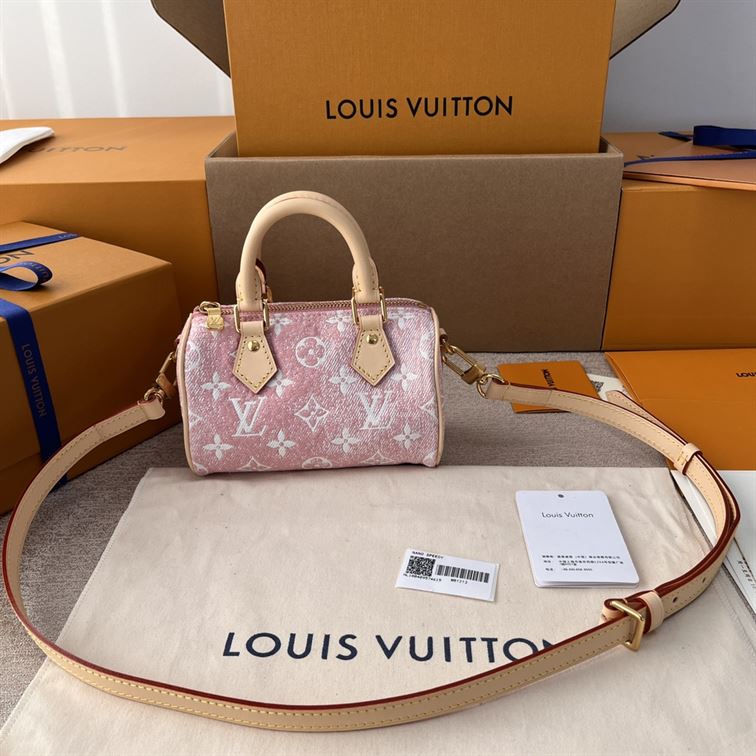 LOUIS VUITTON NANO SPEEDY PINK