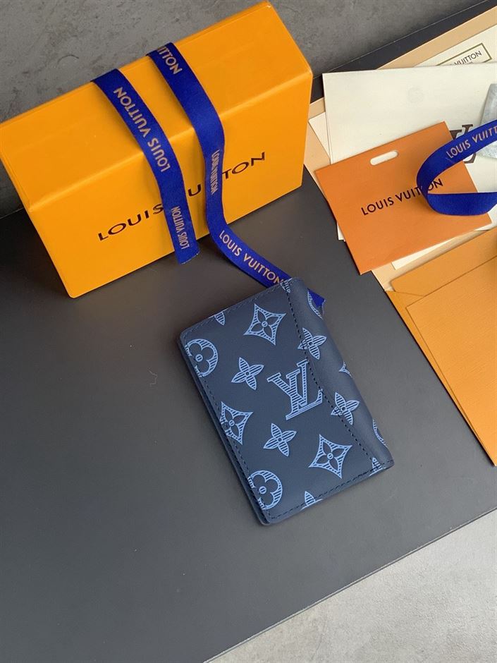 LOUIS VUITTON POCKET ORGANIZER BLUE