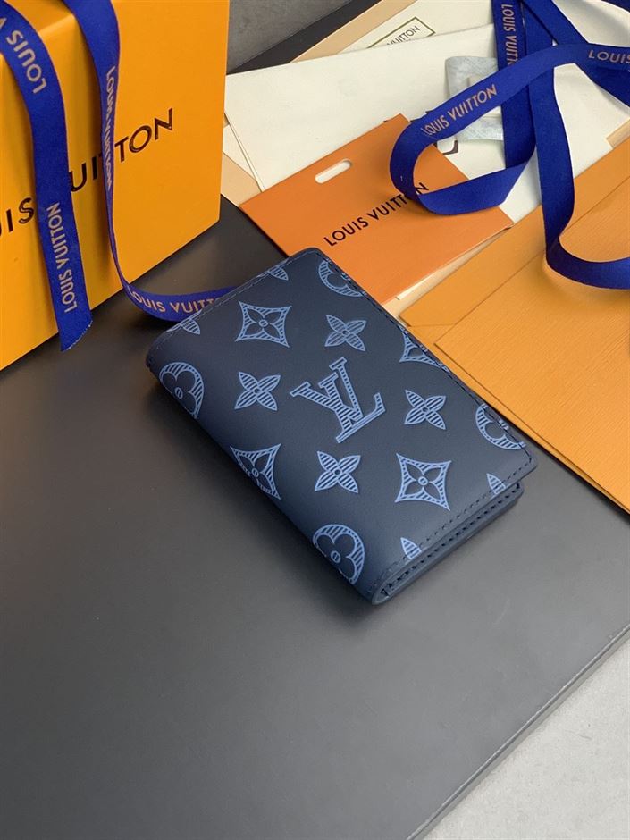 LOUIS VUITTON POCKET ORGANIZER BLUE
