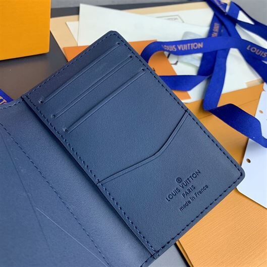 LOUIS VUITTON POCKET ORGANIZER BLUE