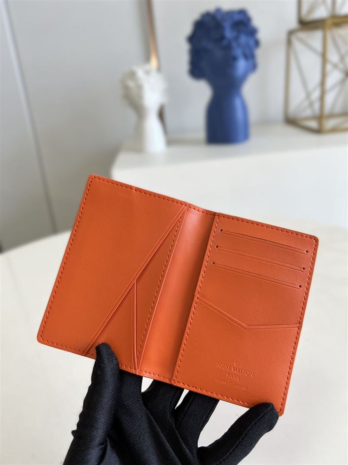 LOUIS VUITTON POCKET ORGANIZER RED MONOGRAM TAURILLON