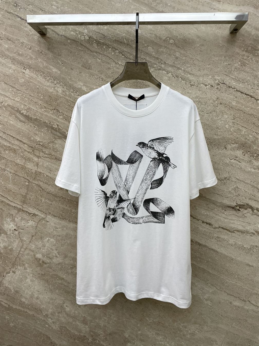 LOUIS VUITTON PRINTED COTTON T-SHIRT - LVTS063