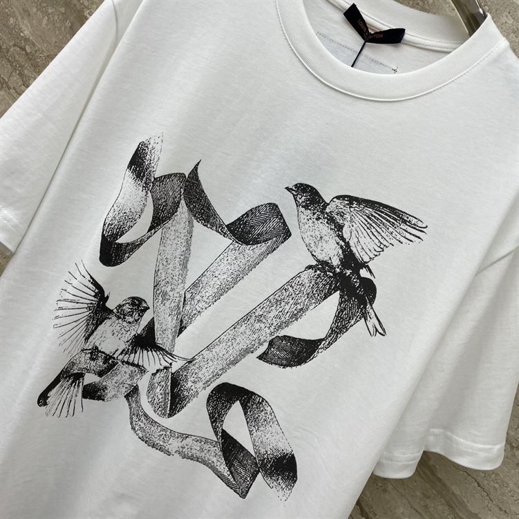 LOUIS VUITTON PRINTED COTTON T-SHIRT - LVTS063