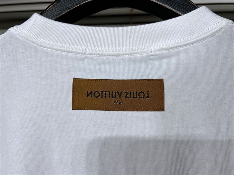 LOUIS VUITTON PRINTED FLOWER DROP SHOULDERS TEE - LVTS008