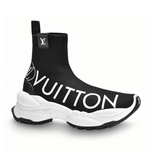 LOUIS VUITTON RUN 55 SNEAKER BOOT IN BLACK - LVS086