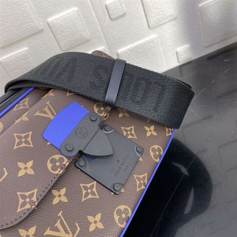 LOUIS VUITTON S LOCK MESSENGER MONOGRAM MACASSAR - LVB047