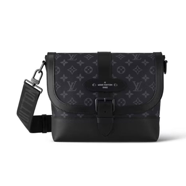 LOUIS VUITTON SAUMUR MESSENGER MONOGRAM ECLIPSE CANVAS - LVB067