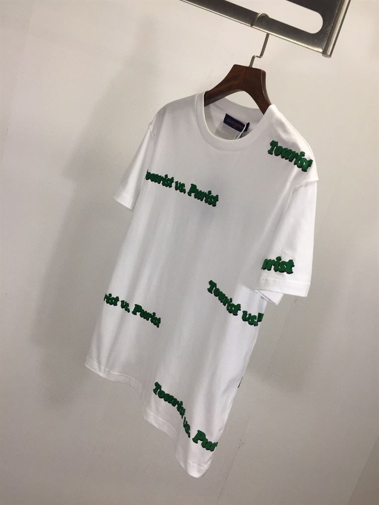 LOUIS VUITTON TOURIST AND PURIST PRINTED TEE IN WHITE - LVTS022