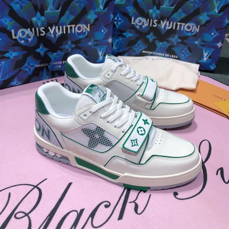 LOUIS VUITTON TRAINER GREEN MESH - LVS017