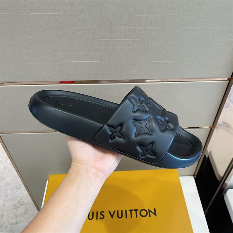 LOUIS VUITTON WATERFRONT MULE BLACK - LVSD043