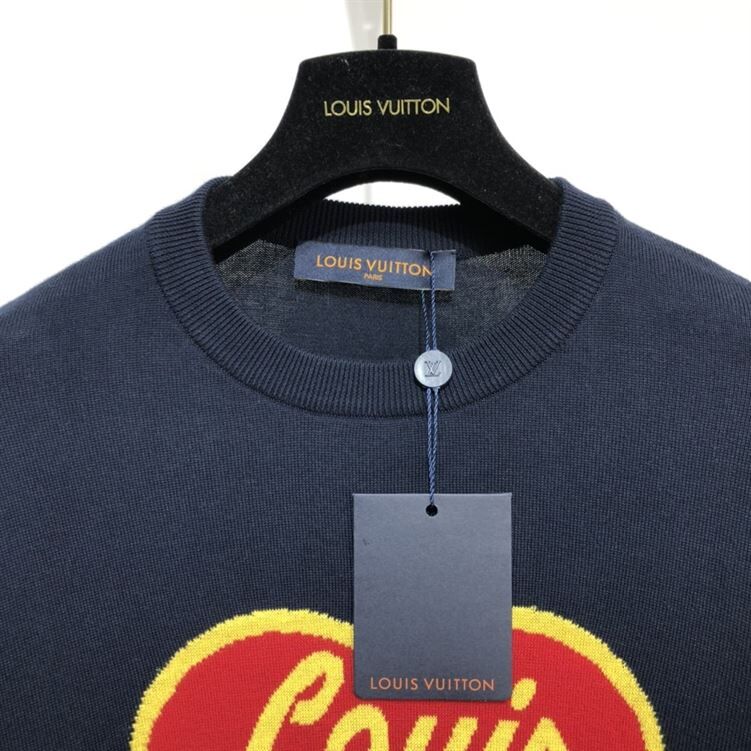 LOUIS VUITTON X NIGO INTARSIA JACQUARD HEART CREWNECK - LVTS049