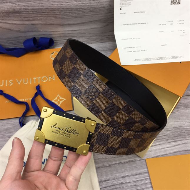 LV DAMIER EBENE NEO TRUNK 40MM REVERSIBLE BELT - LBE066