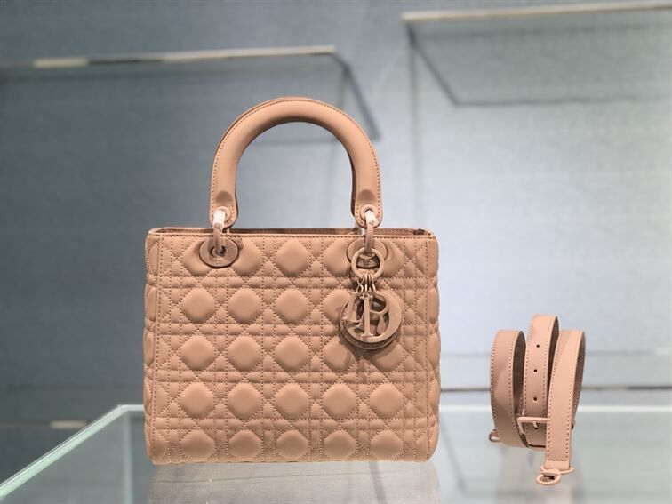 MEDIUM ULTRAMATTE LADY DIOR BAG BLUSH ULTRAMATTE