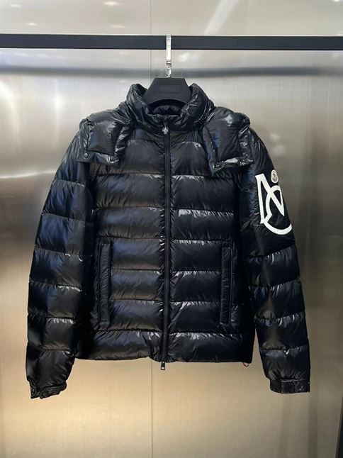 MONCLER BLACK DOWN SAULX PUFFER JACKET - MC025