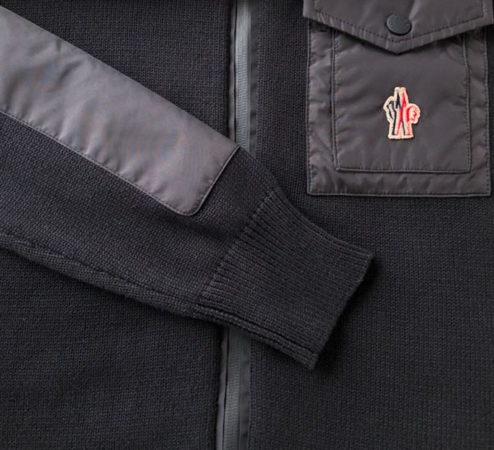MONCLER HOODED WOOL CARDIGAN - MC041